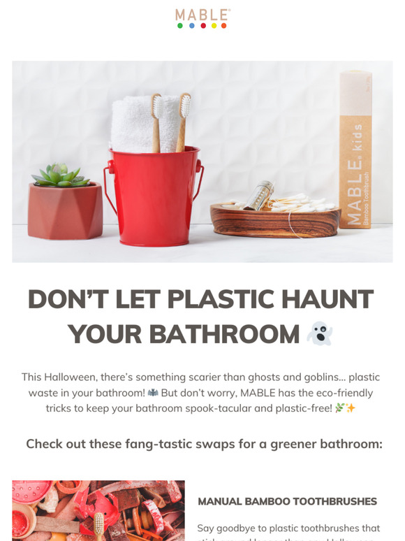 Don’t Let Plastic Haunt Your Bathroom 👻