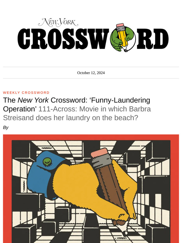 à La Disposition: The New York Crossword: Funny Laundering Operation à La Disposition: The New York Crossword: Funny Laundering Operation