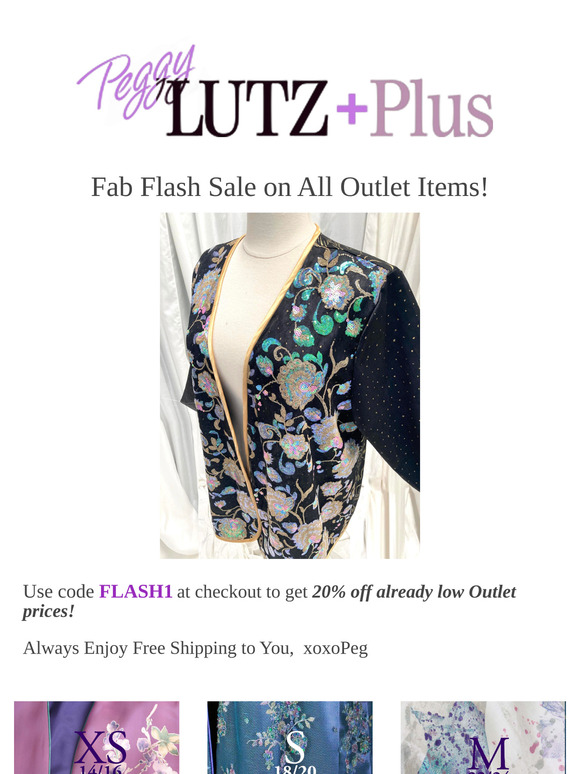 SHOP NOW:  Flash Sale Ends Tuesday SAVE 20% MORE off Outlet Prices,  xoxoPeg.