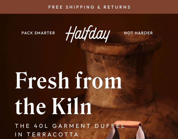 The Terracotta 40L Garment Duffel