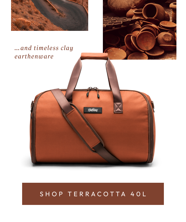 The Terracotta 40L Garment Duffel