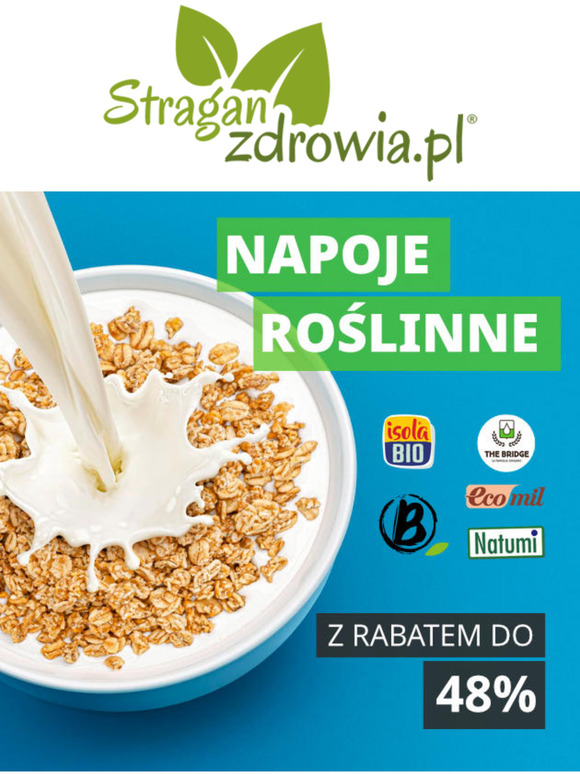 Wielka promocja! Nawet do 48% zniżki na napoje roślinne!