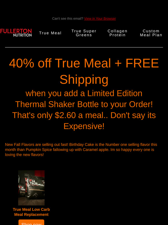 40% off True Meal