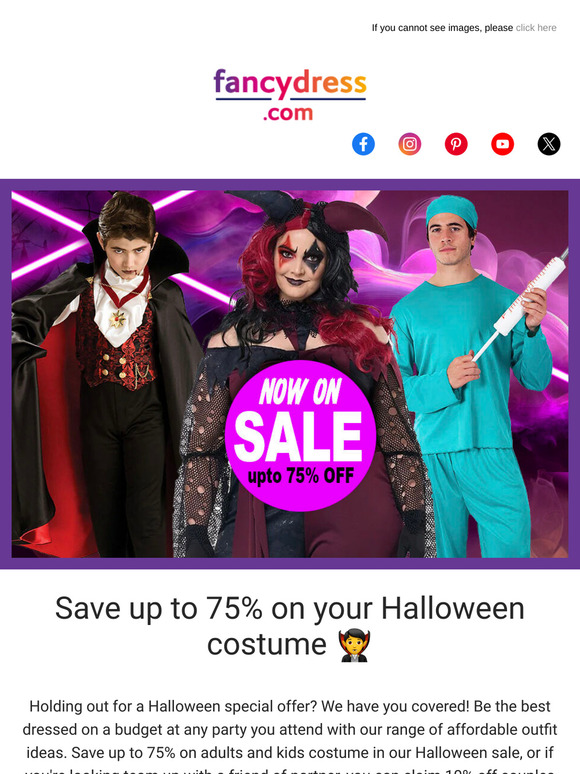 Halloween costume special offers - Grab a bargain! 🎃