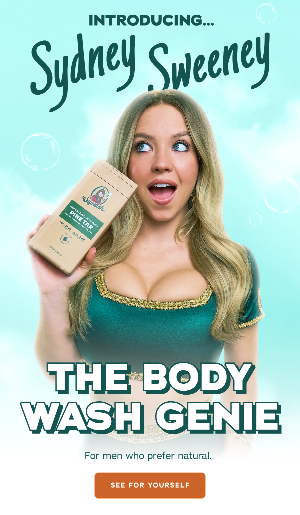 Sydney Sweeney, The Body Wash Genie