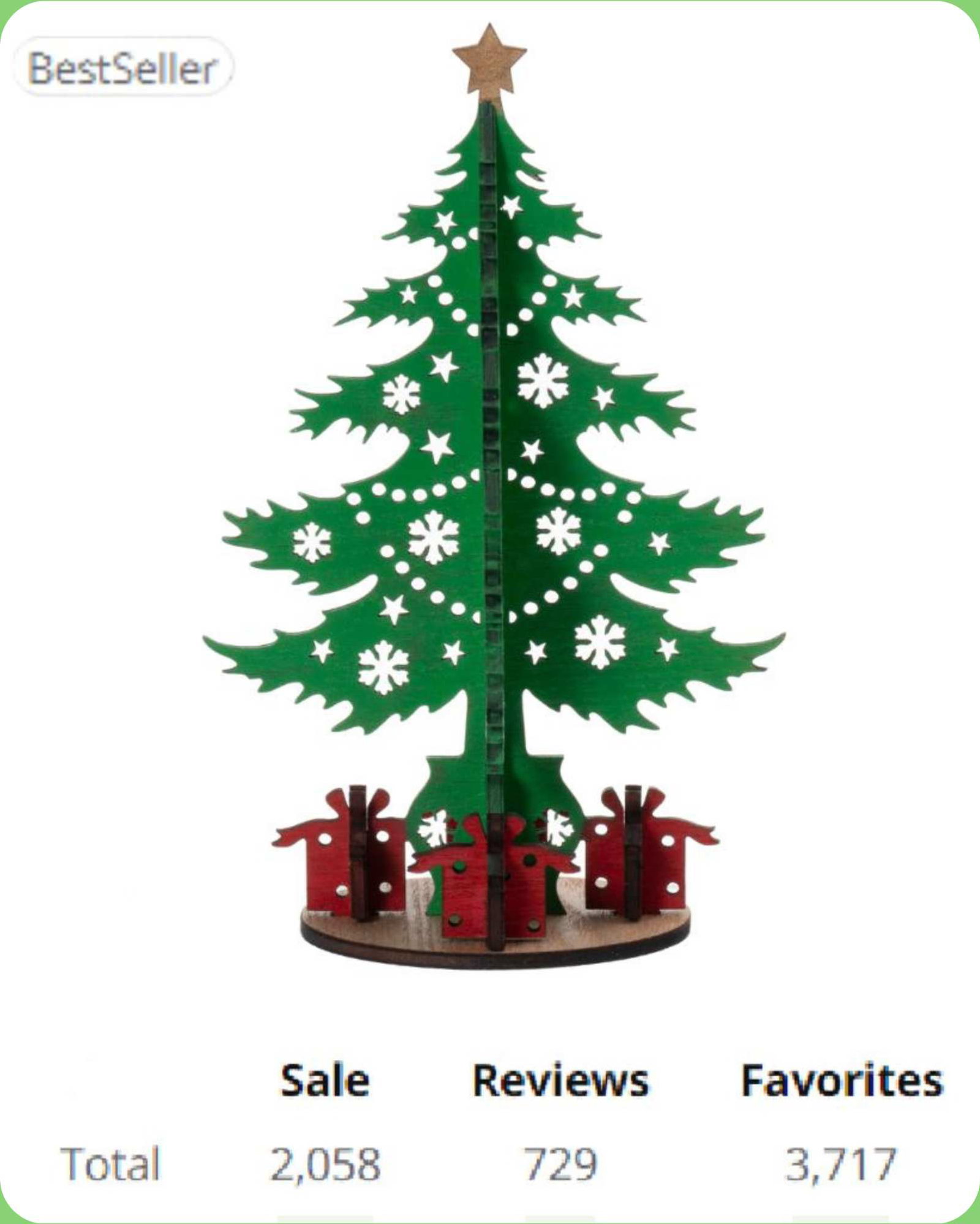 Wooden Christmas Tree