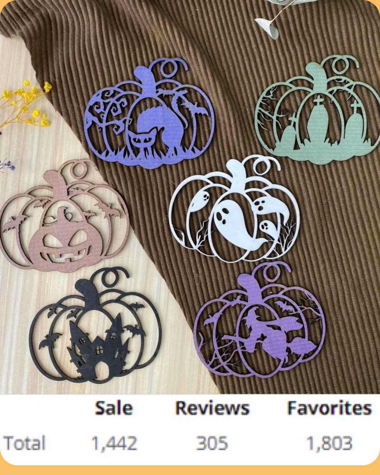 Wooden Pumpkin Tags