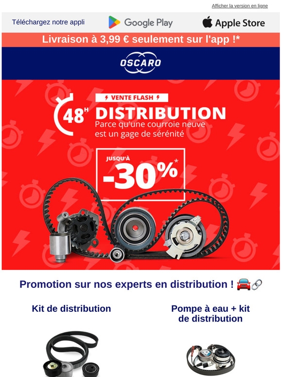 Vente Flash ⚡ Jusqu'à -30% sur la distribution !