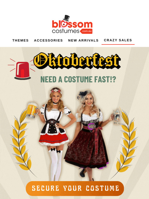 Need a last-minute OKTOBERFEST outfit?! 🍺🏃‍♀️💨
