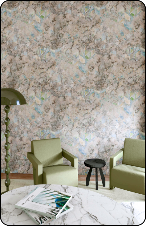 Inflorescence wallpaper in Sage