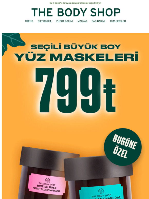 💚 Bugüne Özel Seçili Büyük Boy Yüz Maskeleri 799TL! 💚