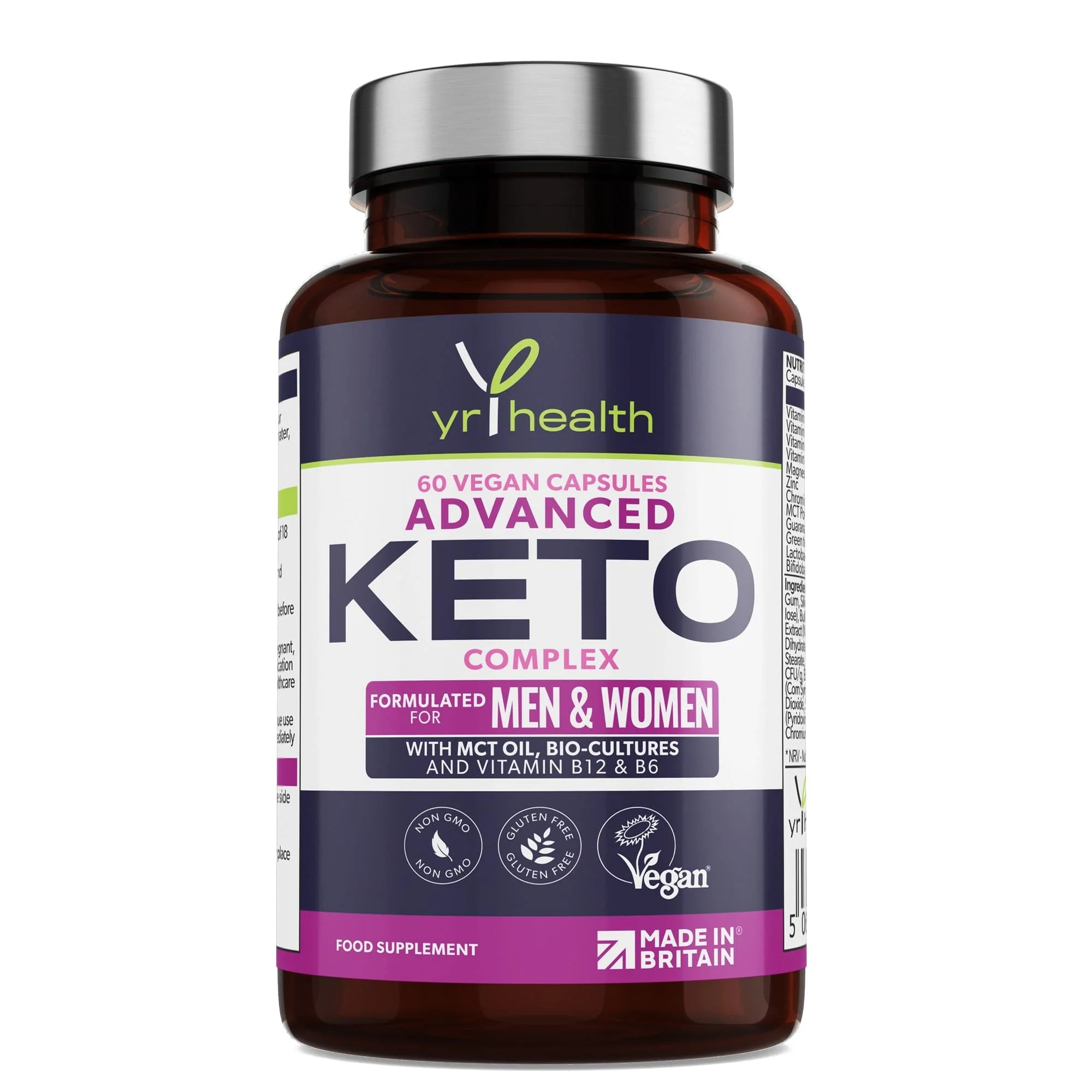 Image of Advanced Keto Complex - Supporting your Diet - 60 Vegan Capsules