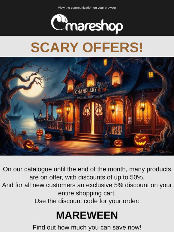 Mareshop's Scary Deals are here 🎃