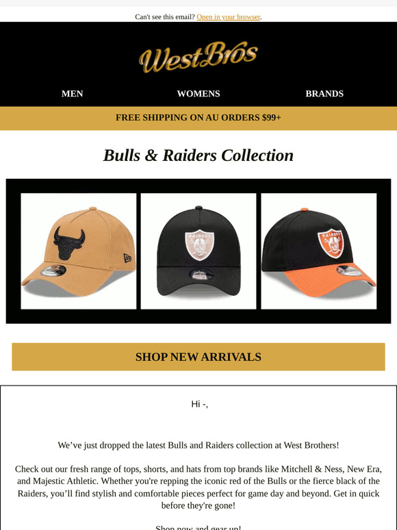 New Bulls & Raiders Gear Has Arrived!