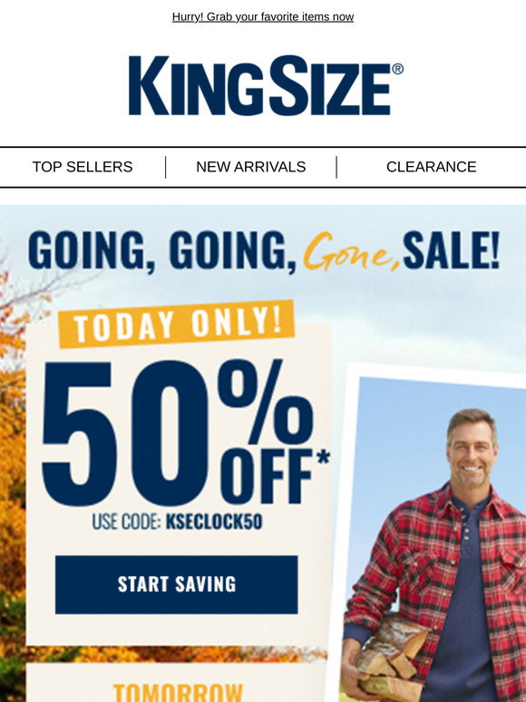 King Size: Today’s Deal: 50% Off – Get It Before It’s Gone! | Milled