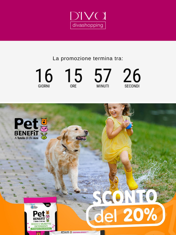 🐾 Pet Benefit TUTTO al 20% di Sconto!