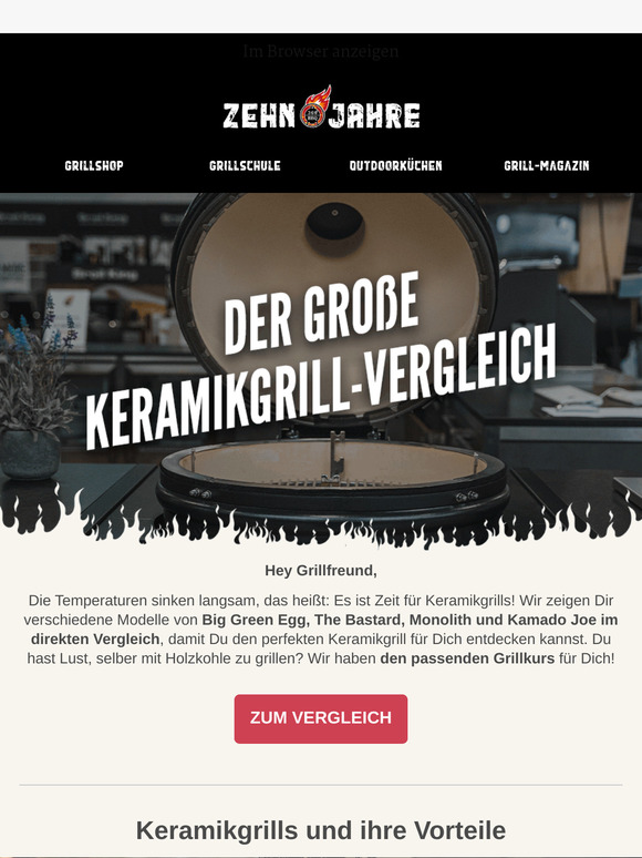 Wir grillen auch im Herbst! Unsere Top Keramikgrills🔥