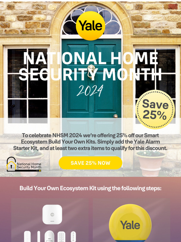 ENDS TOMORROW | 25% off Build Your Own Smart Security Kits