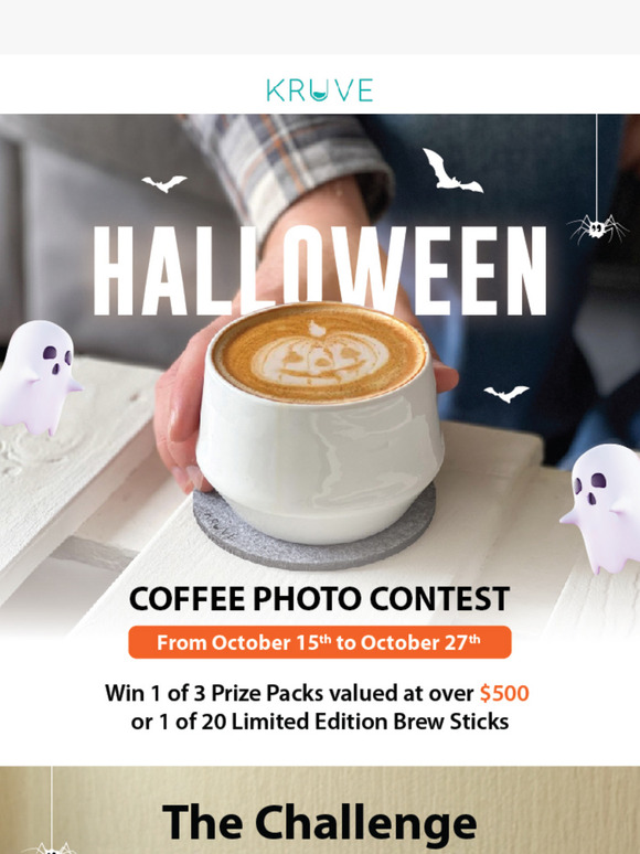 KRUVE Halloween coffee contest is now LIVE! 🦇🎃☕