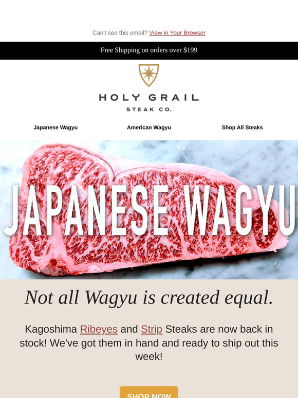 Kagoshima Japanese A5 Wagyu Back in Stock!