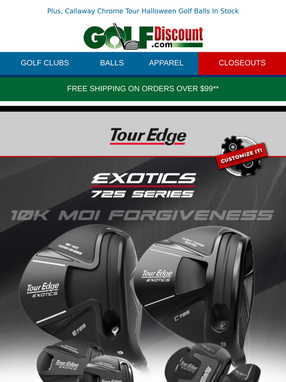 Golf Discount Preorder NEW Tour Edge 725 Series Woods & Irons