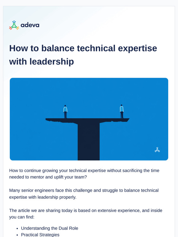 🍿New: How senior developers balance technical expertise and leadership