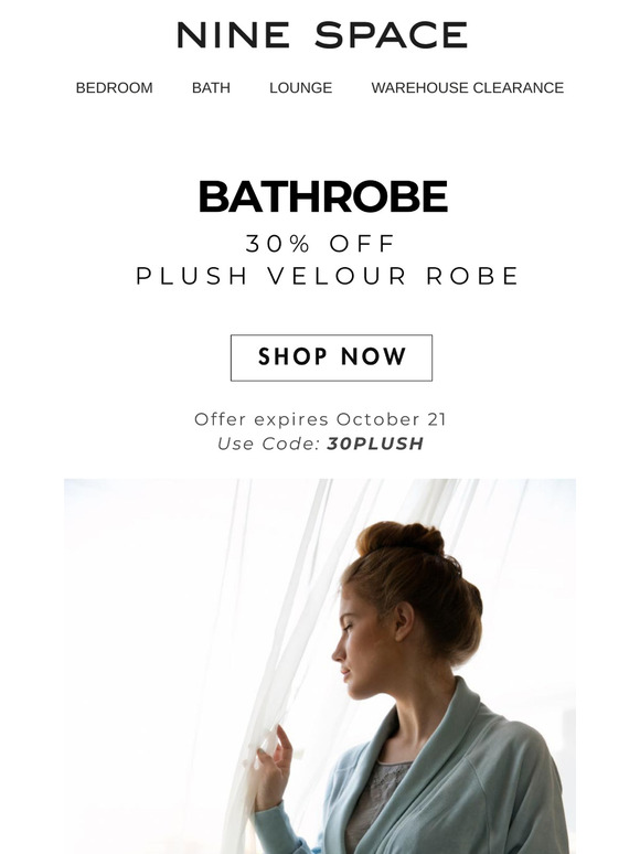 One Week Only: 30% Off on Plush Velour Women's Robe! 😍