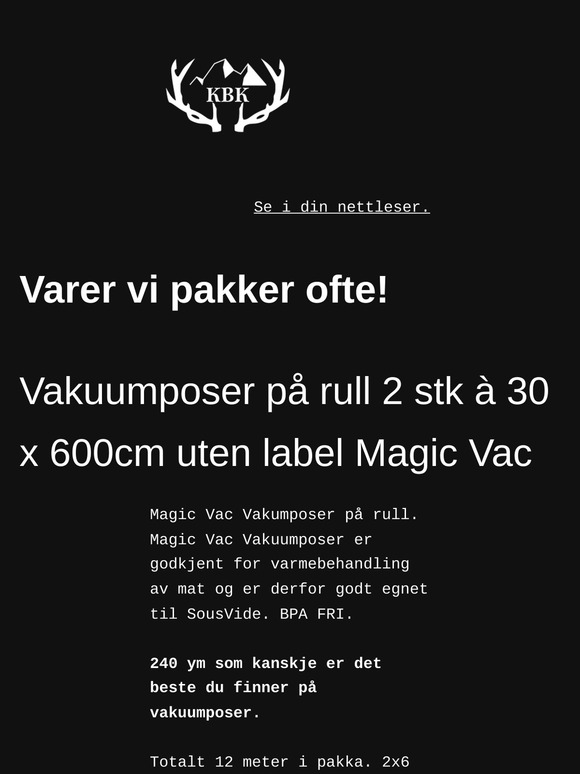 Varer du må sjekke ut
