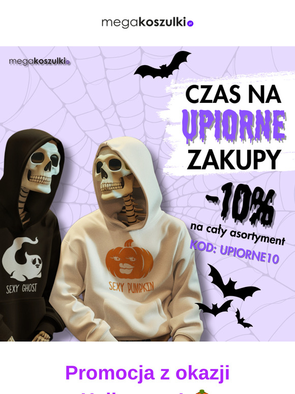 🎃 Czas na UPIORNE zakupy z 10% zniżką na cały asortyment! 🧟
