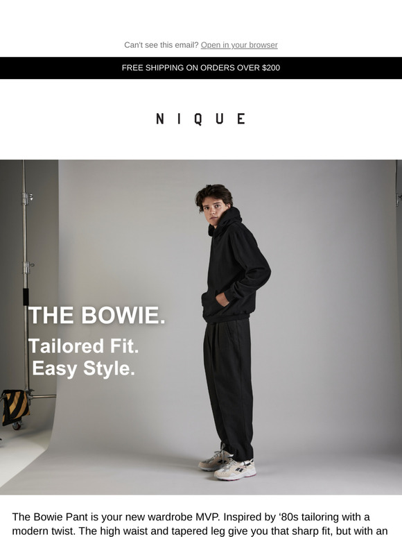 The BOWIE PANT DROP