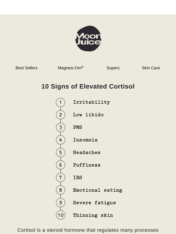 10 signs of elevated cortisol