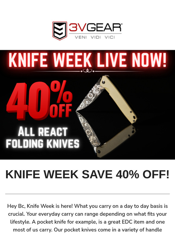 Save BIG With Knife Week!