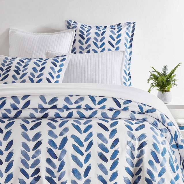 Blue Brush Bedding