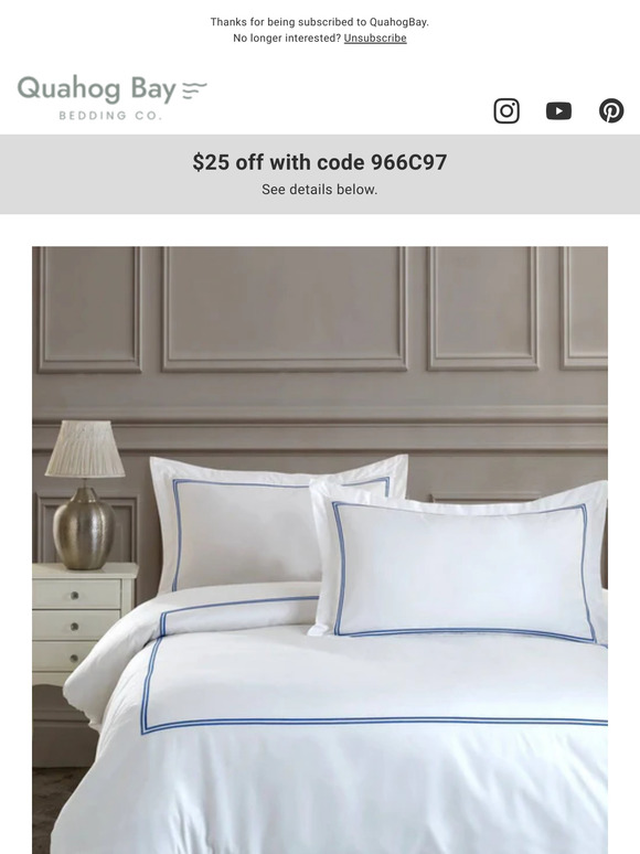 Check Out Our Duvet SALE! Take $25 OFF with Coupon!