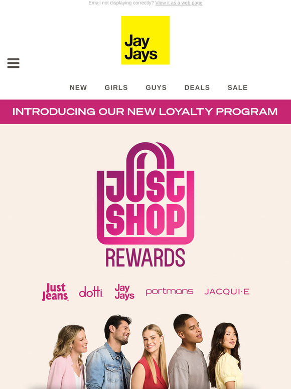 Jay Jays Introducing Just Shop Rewards Milled