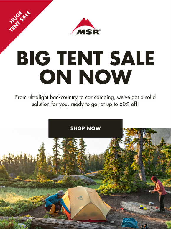 The Big Tent Sale Is Here 🏕️