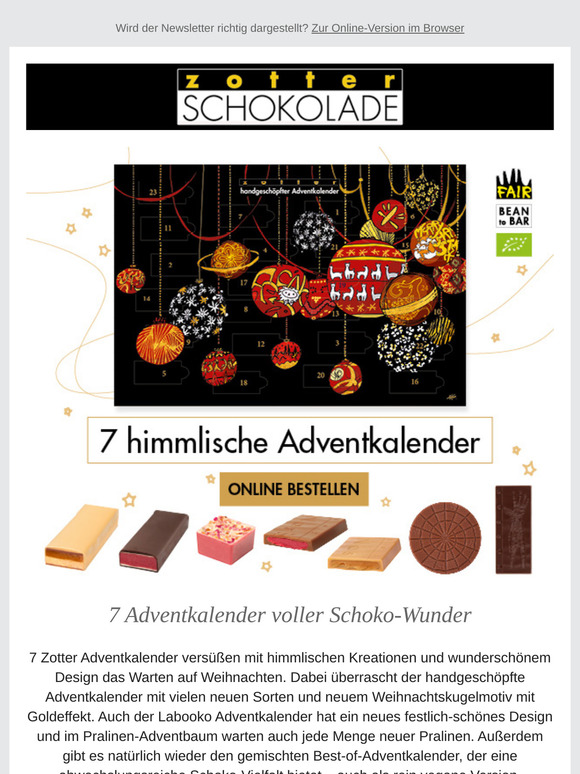 Adventkalender voller Schoko-Wunder 🎄🍫
