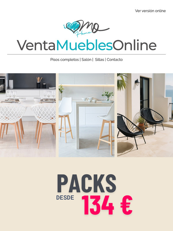 Pack de mesas y sillas desde 134 € ¡Calidad y ahorro asegurados!