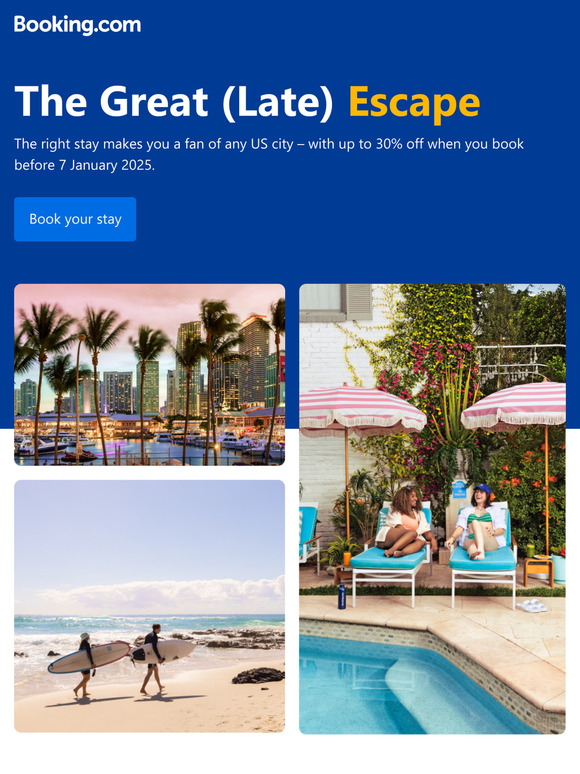 Get up to 30% off your next stay ✈️