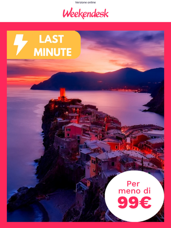 ⚡Vacanze Last Minute⚡ per meno di 99 €