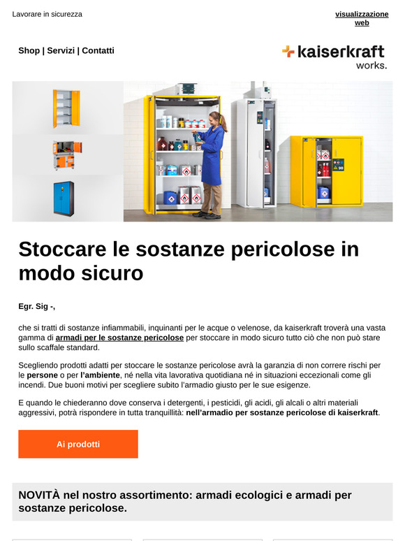 ⚡ Armadi per sostanze pericolose: in conformità alle normative ⚡