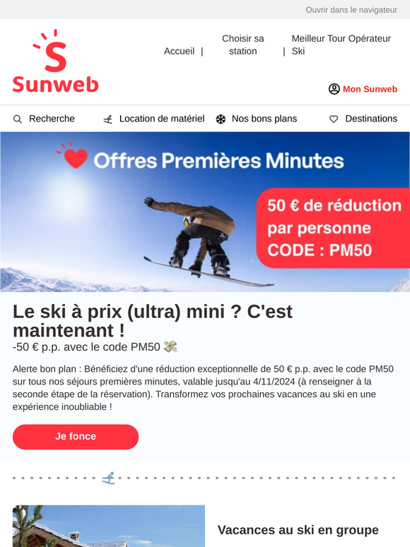 Le ski à prix (ultra) mini ? C'est maintenant !