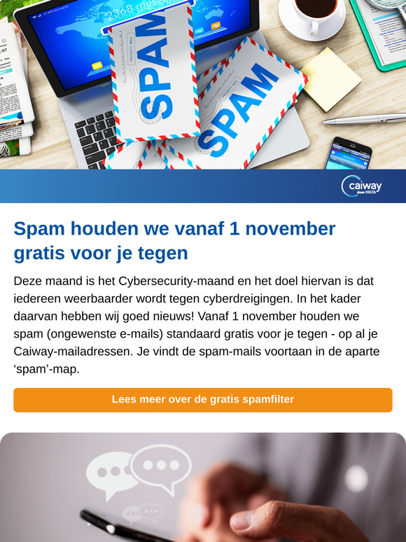 Gratis spamfiltering en korting op foto's afdrukken