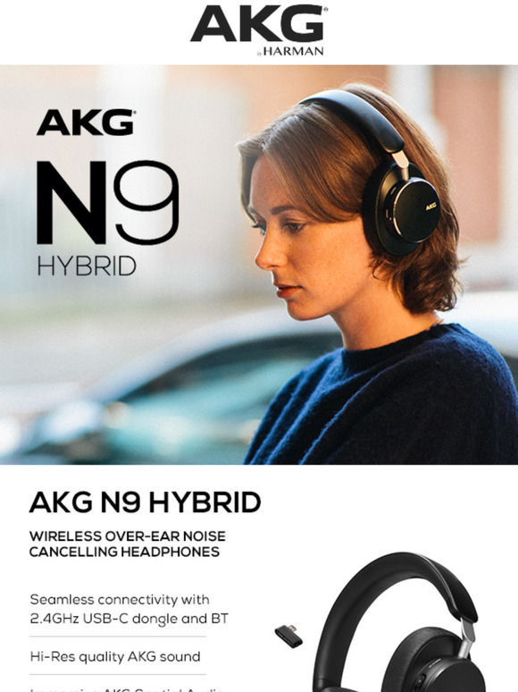 Introducing AKG N9 Hybrid - Over-Ear Noise Cancelling Headphones