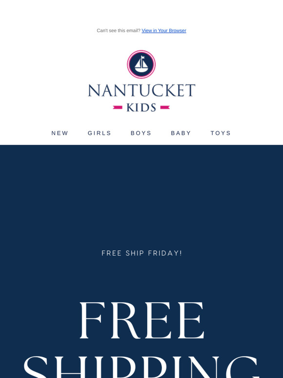 Free Ship Friday!