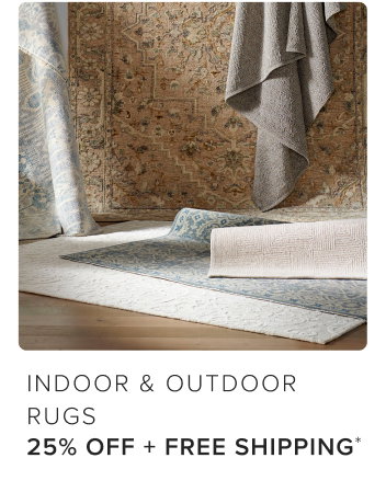 Indoor & Outdoor Rugs 25% off + free shipping*