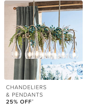 Chandeliers & Pendants 25% Off*