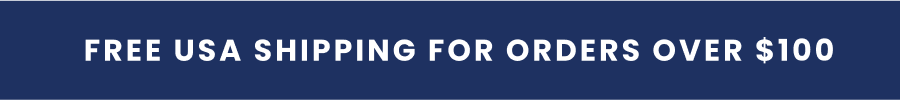 FREE SHIPPING FOR ORDERS OVER $100