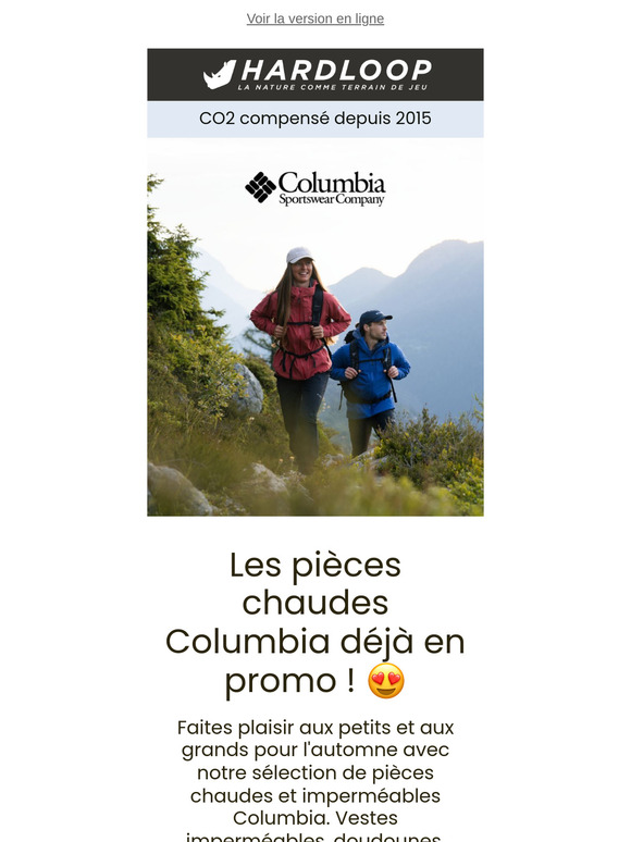 Chaud devant ! Destockage Columbia jusqu'à -60 %🔥
