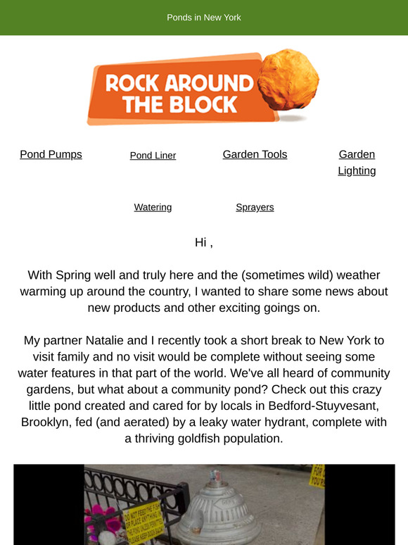Product updates & pond-spiration from NYC!